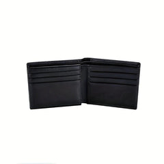 RFID Blocking Leather Wallet For Men Bifold Top Flip Extra Capacity