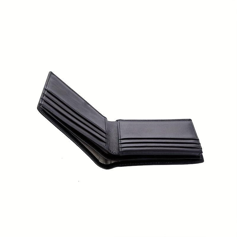 RFID Blocking Leather Wallet For Men Bifold Top Flip Extra Capacity