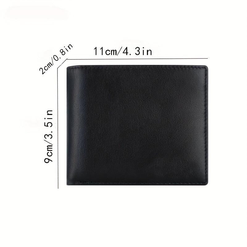 RFID Blocking Leather Wallet For Men Bifold Top Flip Extra Capacity