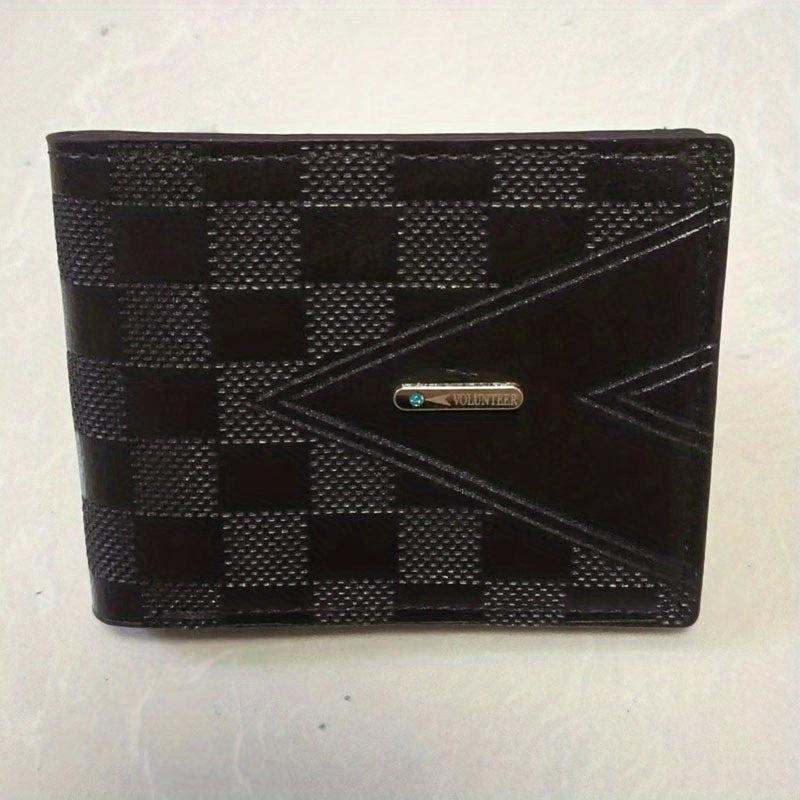 Men's Short Business Wallet Horizontal Card Holder