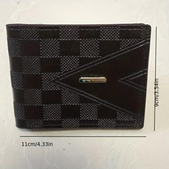 Men's Short Business Wallet Horizontal Card Holder