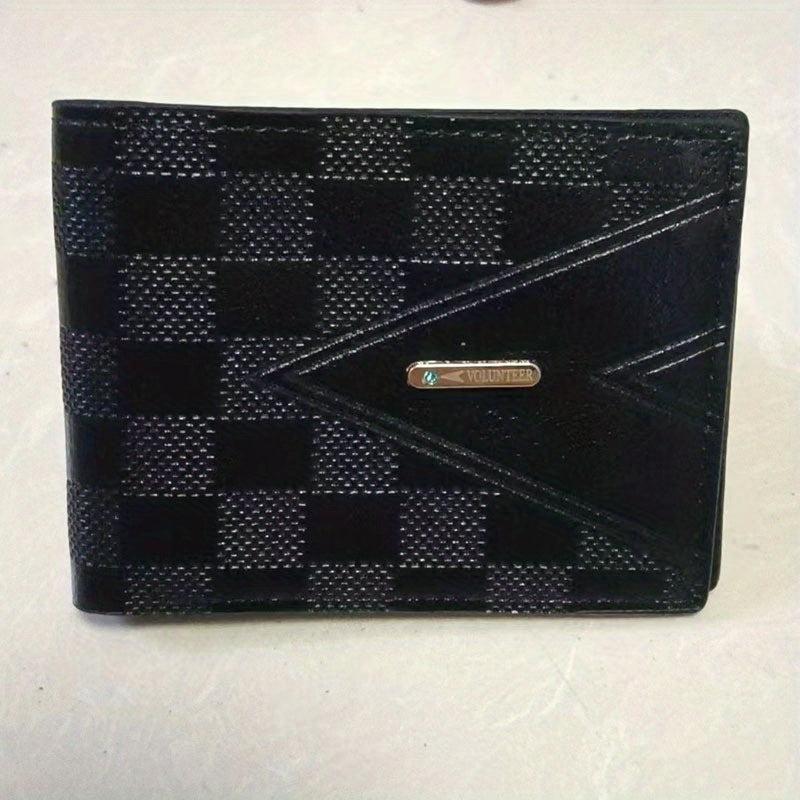 Men's Short Business Wallet Horizontal Card Holder