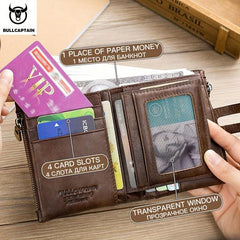 Men's Leather Wallets Large Capacity card Slot Credit Card Wallets Personalized