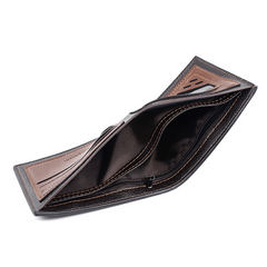 Men's Retro PU Leather Short Wallet With Card Slots