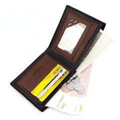 Men's Retro PU Leather Short Wallet With Card Slots