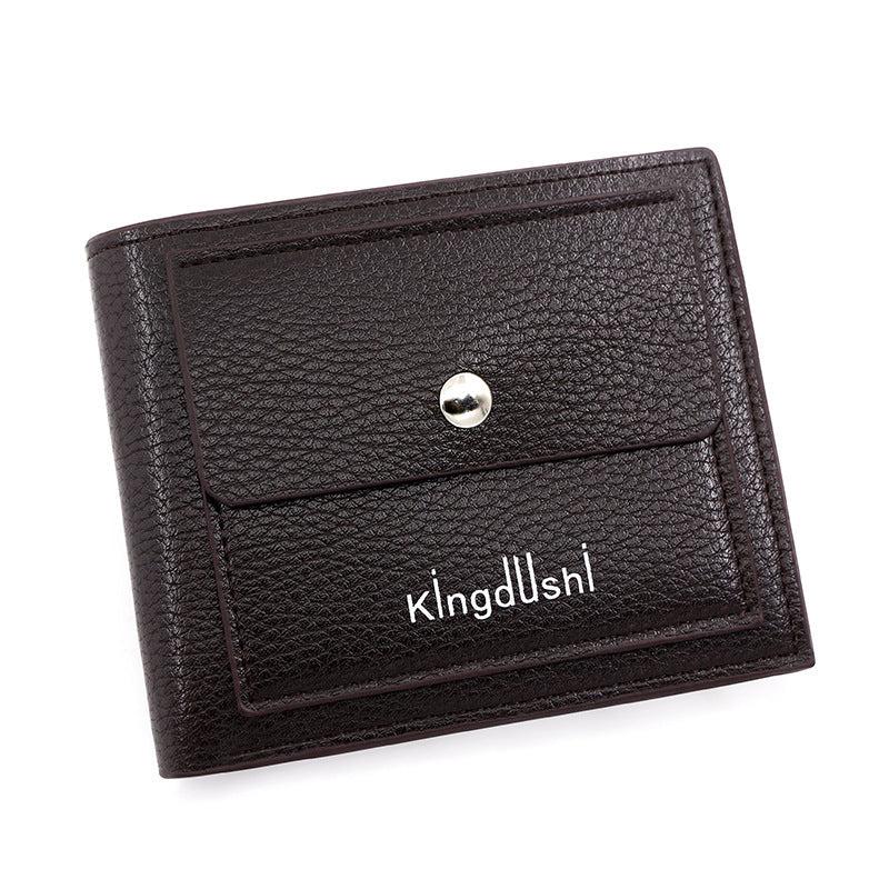 Men's Retro PU Leather Short Wallet With Card Slots