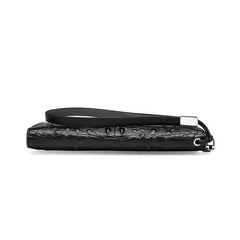Crocodile Pattern Long Zipper Clutch Handbag