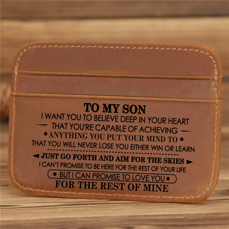 Men's Vintage Leather Card Holder Money Clip