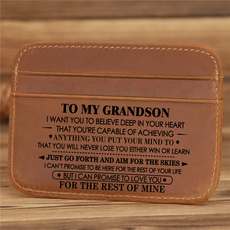 Men's Vintage Leather Card Holder Money Clip