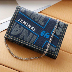 Men's Letter Print Wallet Thin Coin Purse