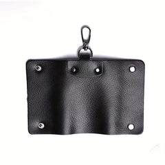 Leather Key Case Hasp Key Bag