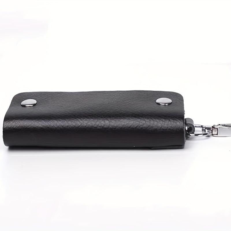 Leather Key Case Hasp Key Bag