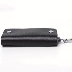 Leather Key Case Hasp Key Bag