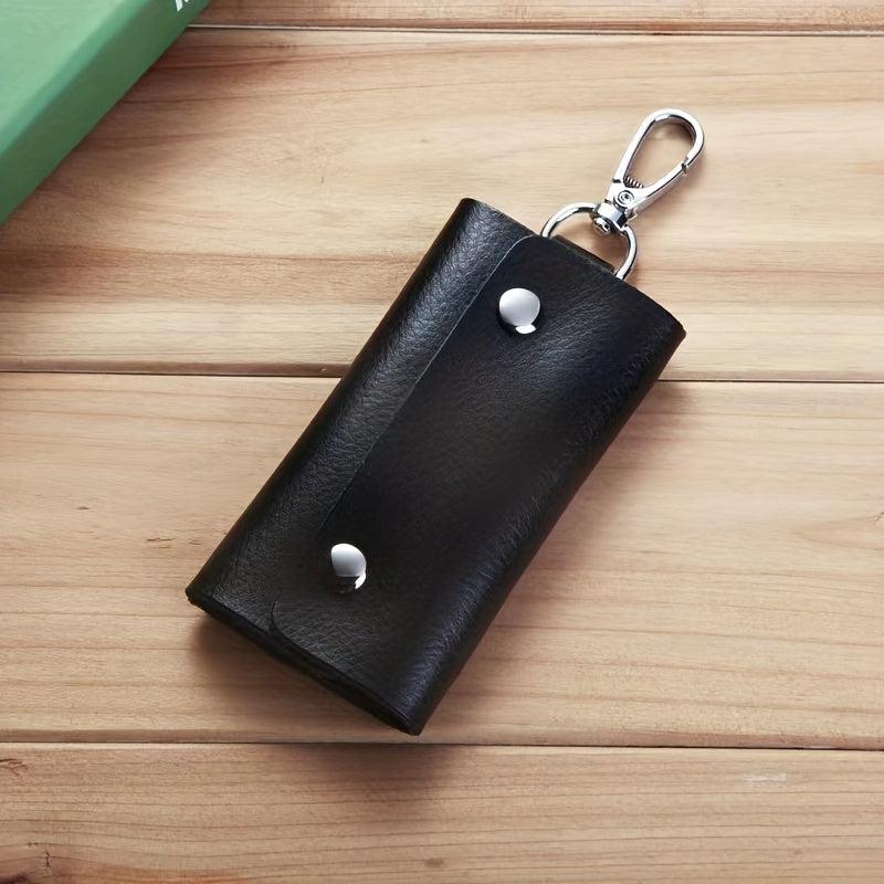 Leather Key Case Hasp Key Bag