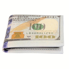 Men's Slim Dollar Wallet Credit Card Holder Funny PU Leather Wallet