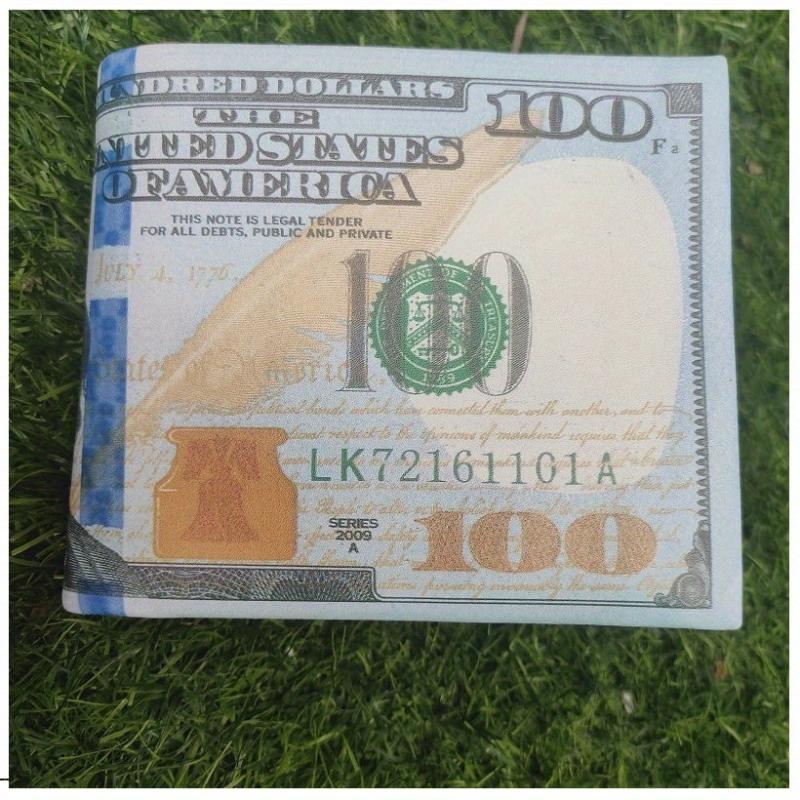 Men's Slim Dollar Wallet Credit Card Holder Funny PU Leather Wallet
