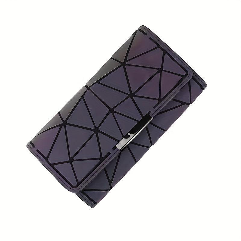 Reflective Trifold Wallet with Coin Purse