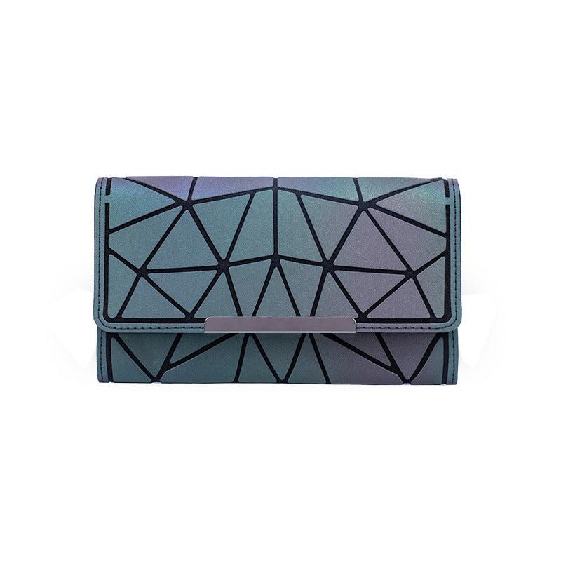 Reflective Trifold Wallet with Coin Purse
