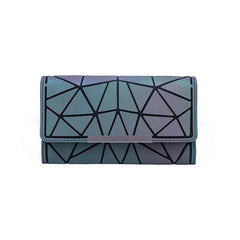 Reflective Trifold Wallet with Coin Purse