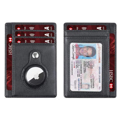 Men's Slim Card Holder RFID Blocking with Airtag Holder