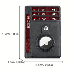 Men's Slim Card Holder RFID Blocking with Airtag Holder
