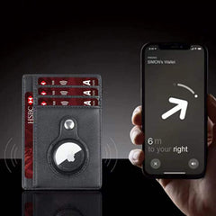Men's Slim Card Holder RFID Blocking with Airtag Holder
