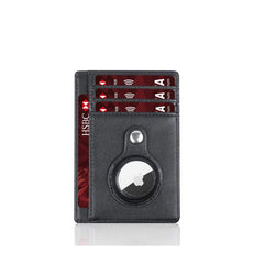 Men's Slim Card Holder RFID Blocking with Airtag Holder