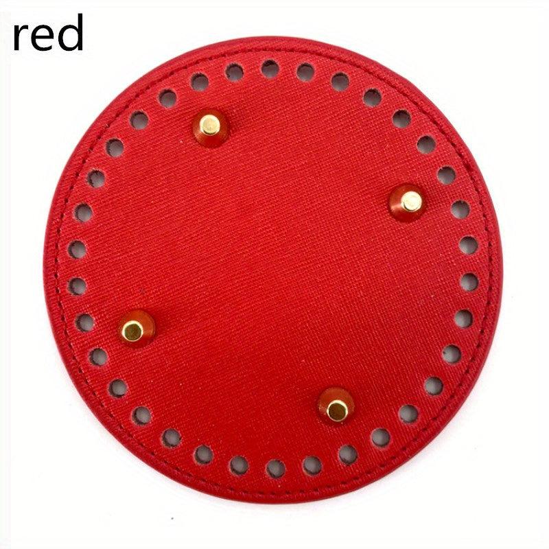 Bag Bottom PU Leather For DIY Knitting Bag
