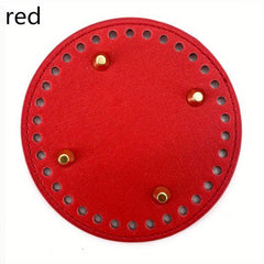 Bag Bottom PU Leather For DIY Knitting Bag
