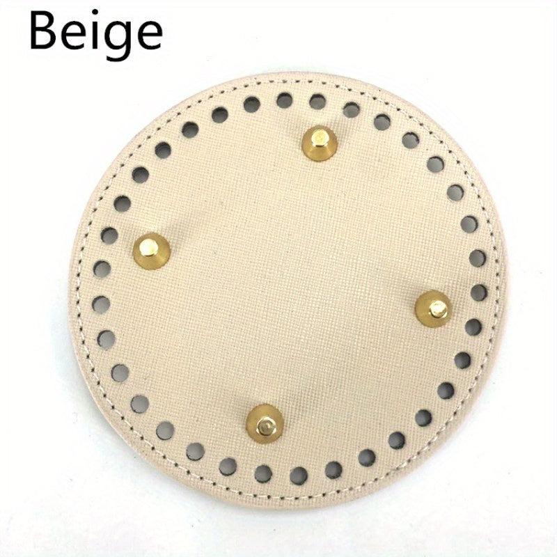 Bag Bottom PU Leather For DIY Knitting Bag