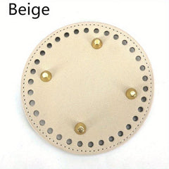 Bag Bottom PU Leather For DIY Knitting Bag