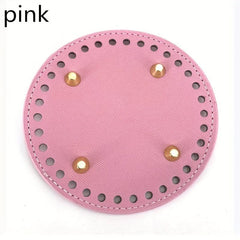 Bag Bottom PU Leather For DIY Knitting Bag