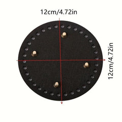 Bag Bottom PU Leather For DIY Knitting Bag