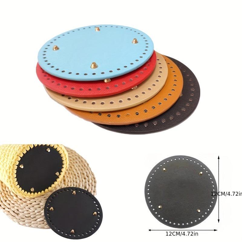 Bag Bottom PU Leather For DIY Knitting Bag