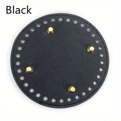 Bag Bottom PU Leather For DIY Knitting Bag