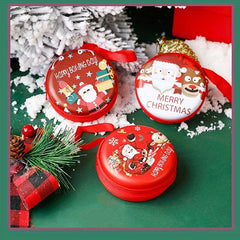 2pcs Christmas Gift Random Round Cartoon Coin Purse Storage Bag