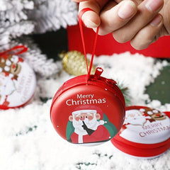 2pcs Christmas Gift Random Round Cartoon Coin Purse Storage Bag