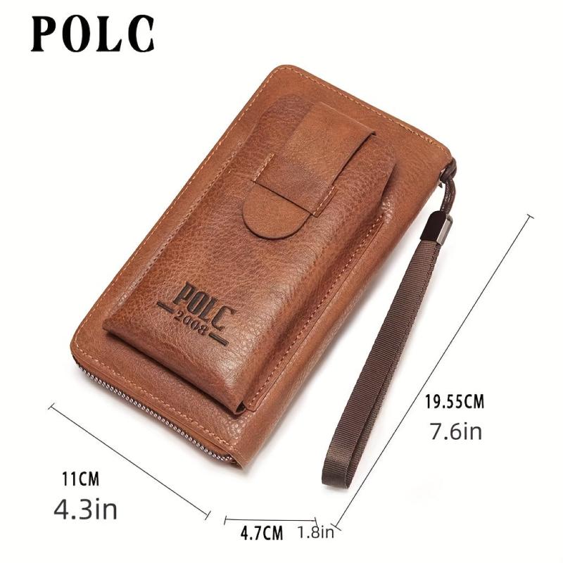 Men's Long Wallet Handbag Card Holder Wallet Large Capacity Card Bag