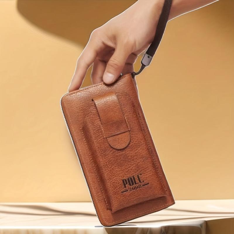 Men's Long Wallet Handbag Card Holder Wallet Large Capacity Card Bag