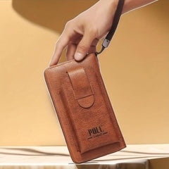 Men's Long Wallet Handbag Card Holder Wallet Large Capacity Card Bag