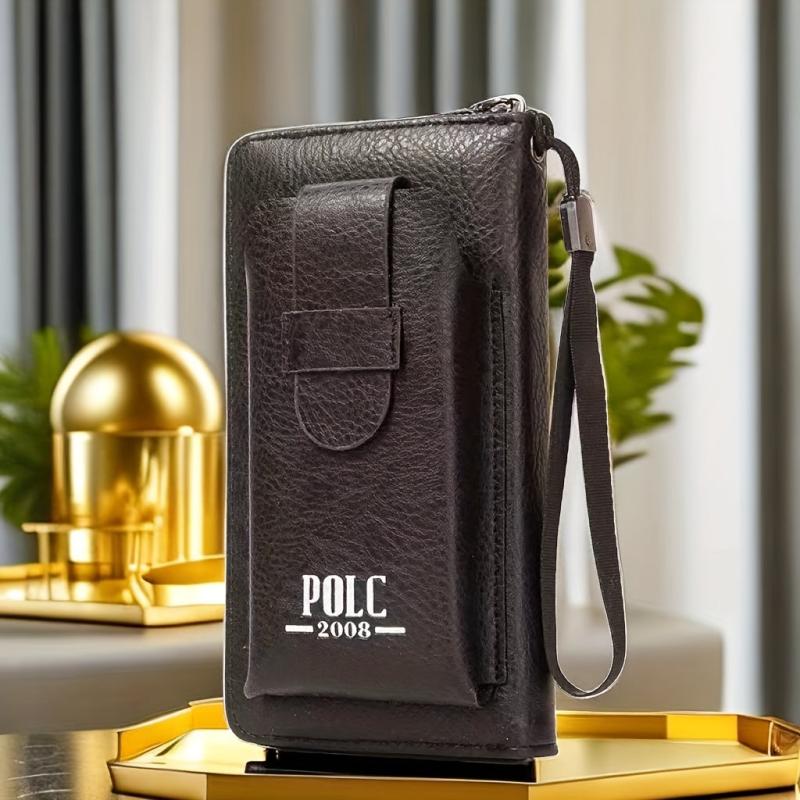 Men's Long Wallet Handbag Card Holder Wallet Large Capacity Card Bag