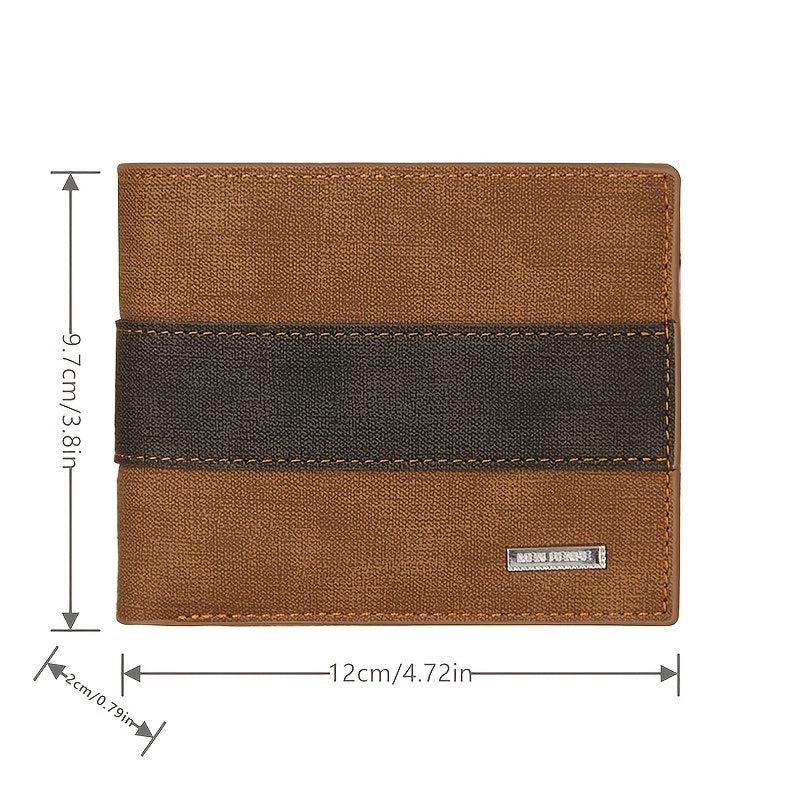 Men's Short Matte Wallet with Card Slot