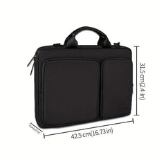 Solid Laptop Bag Briefcase for Business Trip Office Document File Bag