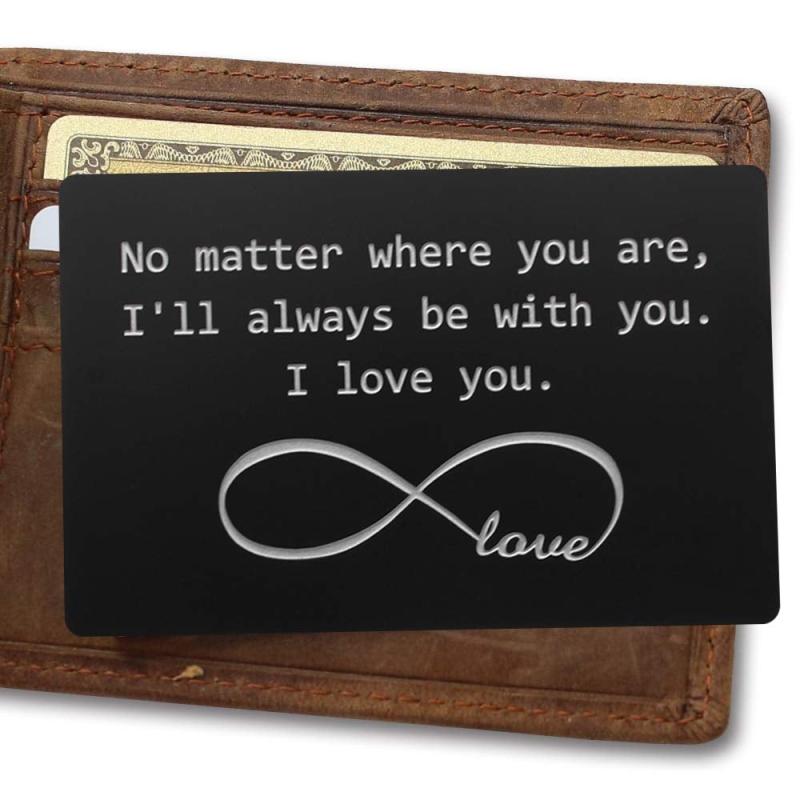 Personalized Wallet Insert for Husband or Boyfriend