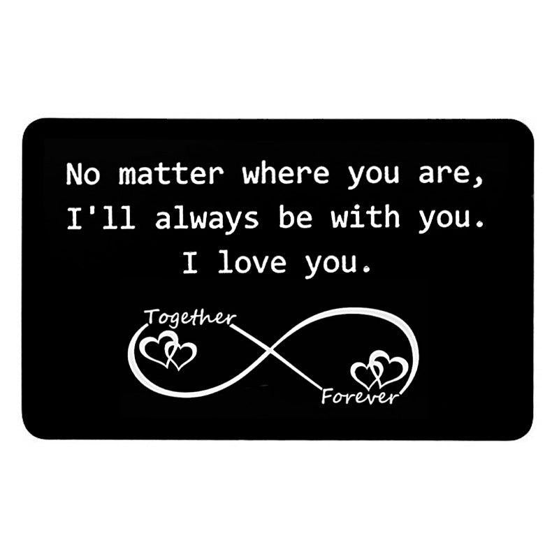 Personalized Wallet Insert for Husband or Boyfriend