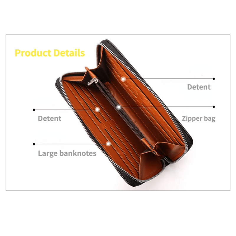 Crocodile Pattern Clutch Bag Large Capacity Handbag