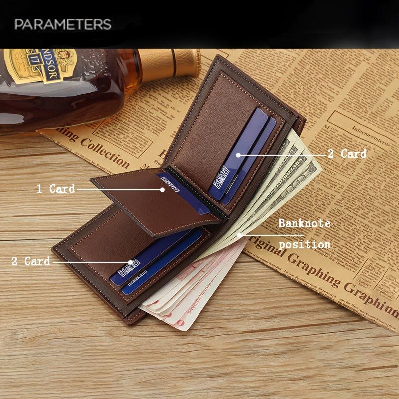 Men's Vintage PU Leather Wallet Multifunction