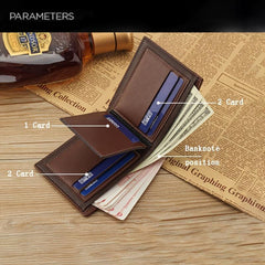 Men's Vintage PU Leather Wallet Multifunction