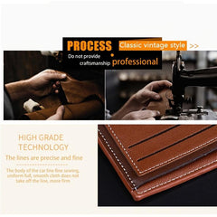 Men's Vintage PU Leather Wallet Multifunction