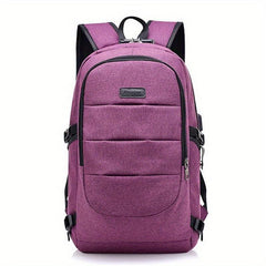 Large Capacity USB Charging Port Backpack for Business Travel Laptop Bag